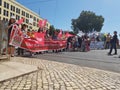 Workers day celebration in pracaÃÂ de Martin Monize Royalty Free Stock Photo